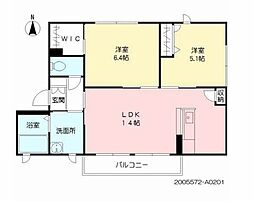 シャーメゾン・ウィズ2 2LDKの間取図画像