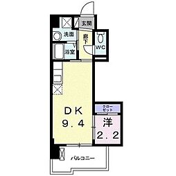 Soubou 1DKの間取図画像