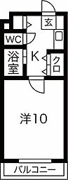サテラ佐賀駅前 1Kの間取図画像