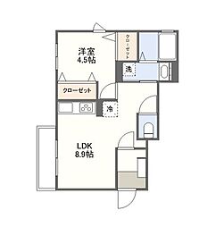 間取図画像 1LDK