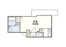 （仮称）稲荷町Mマンション 10階ワンルームの間取り