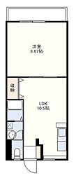 ベルメゾン大塔 1LDKの間取図画像