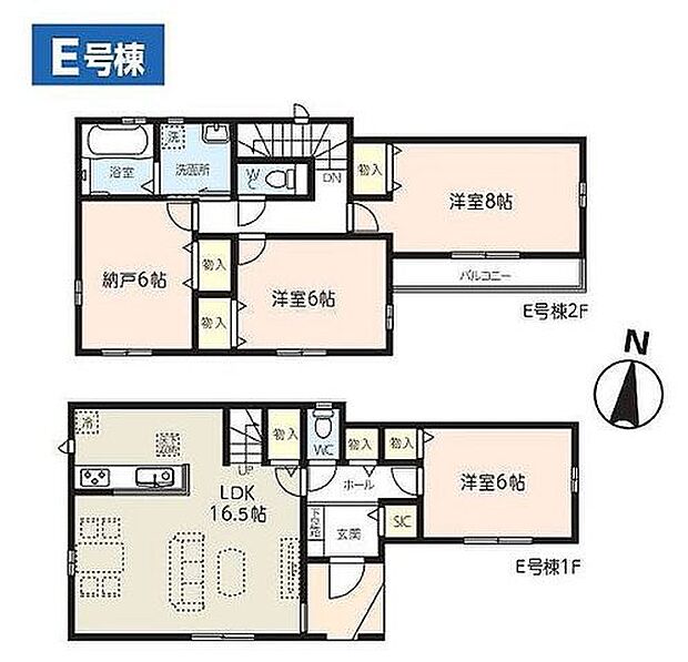 南向きで陽当たり良好◎各所に収納を設けており荷物が多い方も安心です!
