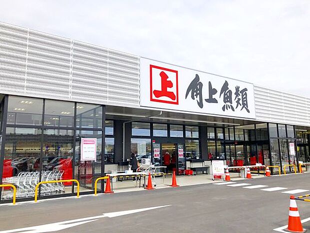 角上魚類草加店 徒歩13分。 1000m