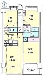 間取図画像 3LDK