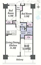 間取図画像 3LDK