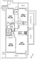 間取図画像 3LDK