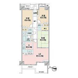 アールヴェール文京大塚公園 3LDKの間取図画像