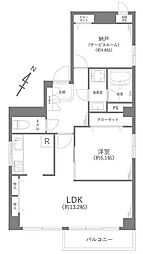 モンテベルデ六義園 1SLDKの間取図画像
