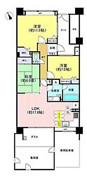 レーベンハイム東松戸カーサ・コンプレアンノ 3LDKの間取図画像