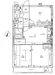 グレンモア西新井 3DKの間取図画像