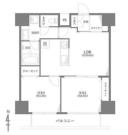 会話をしながらお料理が楽しめる人気の対面式キッチン。各所に収納を設けており荷物が多い方も安心です。