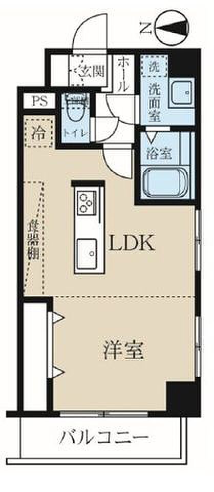 ビルトイン食洗機やペニンシュラキッチンなど充実した設備が揃う1LDK住戸