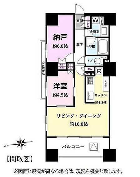 角部屋につき明るく風通しの良い室内。各所に収納を設けており荷物が多い方も安心です。