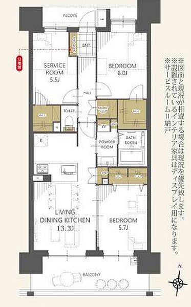 ◆令和8年11月上旬新規リノベーション完成予定◆3階南向き×専有面積70m2超で陽当たり良好な2SLDK
