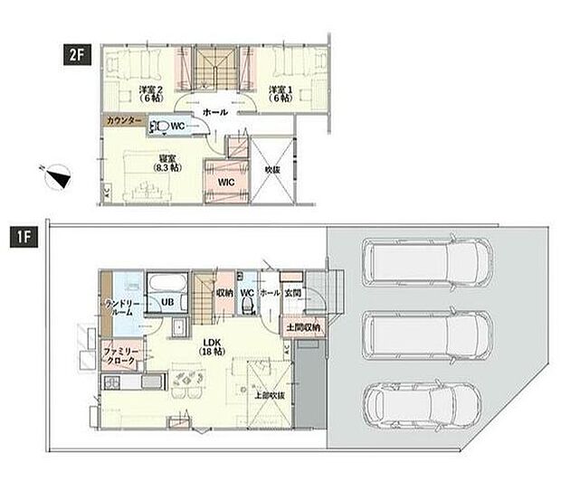 LDK約18帖のゆとりのある空間です。南西向きで、陽当たり・通風良好◎