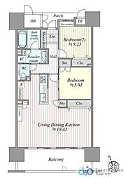 間取図画像 2LDK