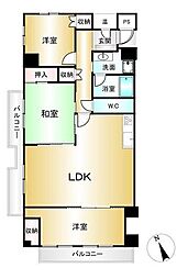 緑地東ロイヤルマンション 3LDKの間取図画像