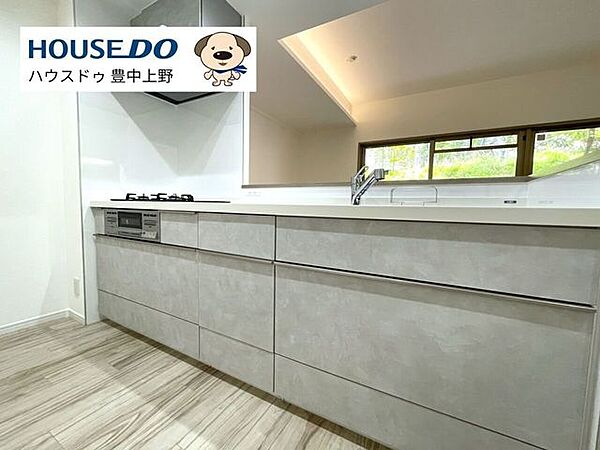 使い勝手の良いカウンターキッチンを採用し、食洗機・浄水器も備えた充実設備。家事効率が上がり、毎日の調理が快適になるキッチンです。