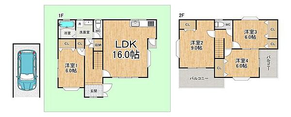 ◆2階建て◆4LDK◆土地面積100.00m2◆建物面積100.98m2