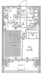 シティテラス代々木公園 1LDKの間取図画像