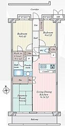 ソフィア東伏見 3LDKの間取図画像