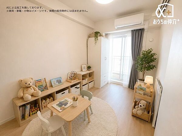 LDK横の約5.1帖洋室。個室にもリビングの続き間にもご利用いただけるフレキシブルな洋室です。