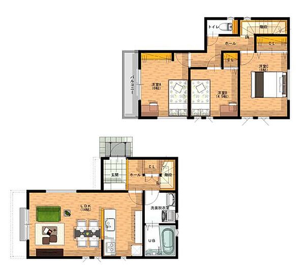 再建築時参考間取り図～再建築プランご提案可能です～