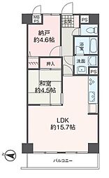 ライオンズマンション久米川第2二番館 2SLDKの間取図画像