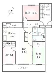 間取図画像 3LDK