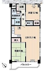 第2みずほ台マンション 2LDKの間取り