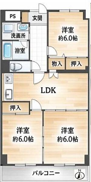 ～House Layout～南東向きバルコニーのためより多くの光が差し込み、お部屋が明るくなります。風通しも良く、気持ちよく生活できます。