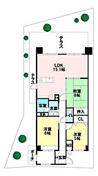 間取図画像 3SLDK