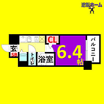 プレサンス名古屋STATIONビジュ  ｜ 愛知県名古屋市西区名駅2丁目（賃貸マンション1R・8階・21.97㎡） その2