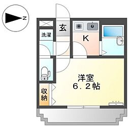 グランチェスタ1 1Kの間取図画像
