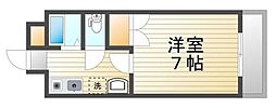 アーバンコート21 1Kの間取図画像