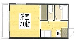 グレイスマルミ3 1Kの間取図画像