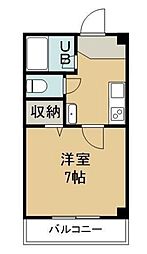 グローバル松島 1Kの間取図画像
