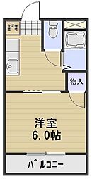 ロイヤル神田 1DKの間取図画像