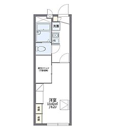 レオパレスセフティ半田 1Kの間取図画像