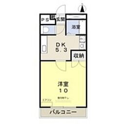サニーコスモ2 1DKの間取図画像