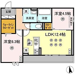 アネックスV 2LDKの間取図画像