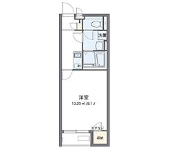CLEINO伊料北 1Kの間取図画像