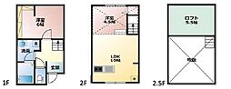 AKURA平井 1LDKの間取図画像