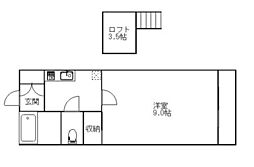 ブルーメンプラツェ 1Kの間取図画像