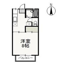ドミール小川 1Kの間取図画像