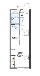 レオパレス小室 1Kの間取図画像