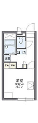 レオパレスフランボワーズ2 1Kの間取図画像