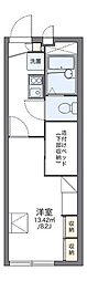 レオパレス光ヒルズ 1Kの間取図画像