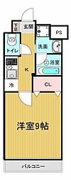 EST東古松 1Kの間取図画像